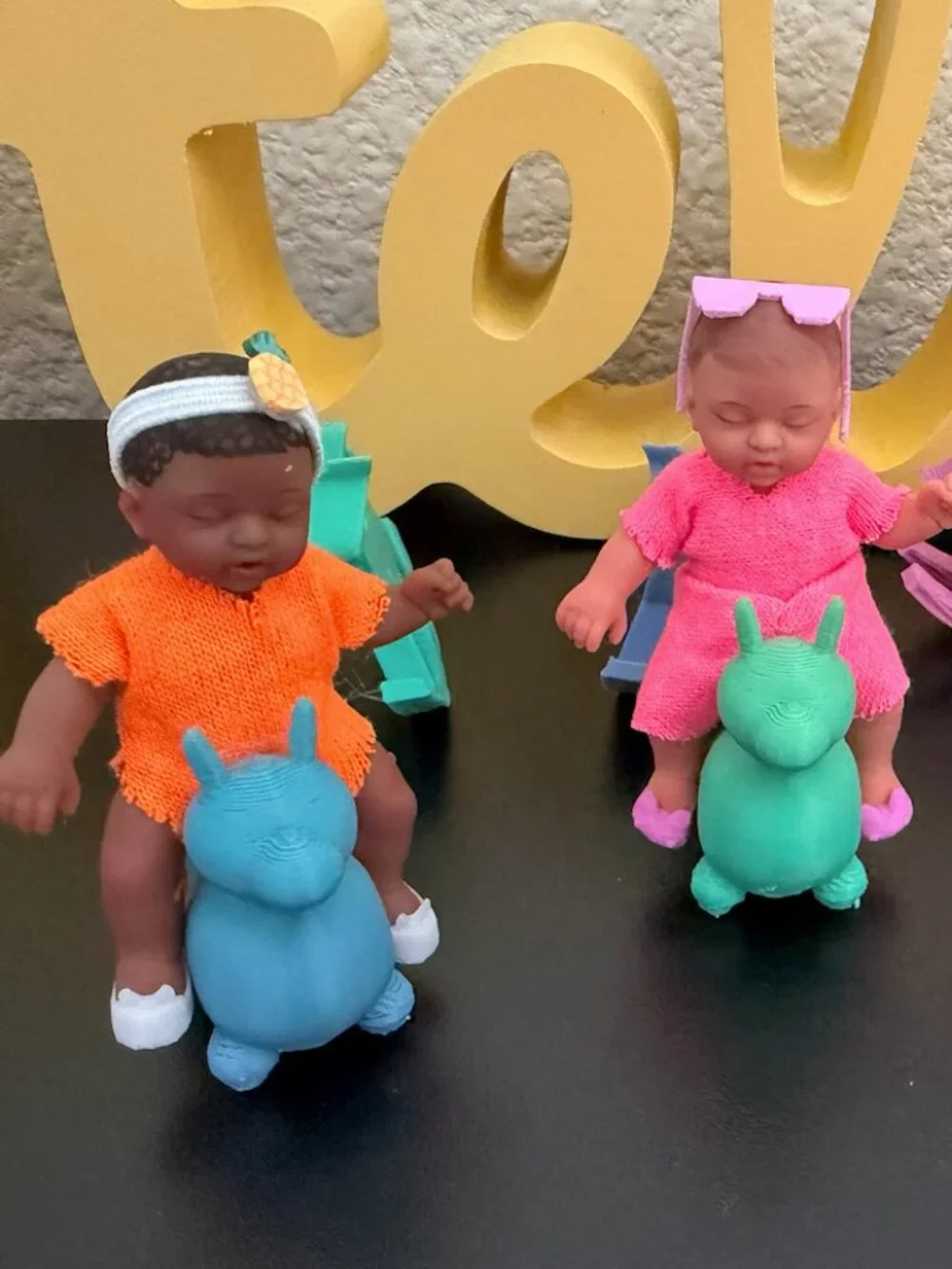 Mini Bouncy Dog Toy | 3D Printed Dollhouse Accessory for 2.5 Inch Dolls